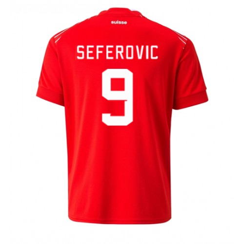 Echipament fotbal Elveţia Haris Seferovic #9 Tricou Acasa Mondial 2022 maneca scurta